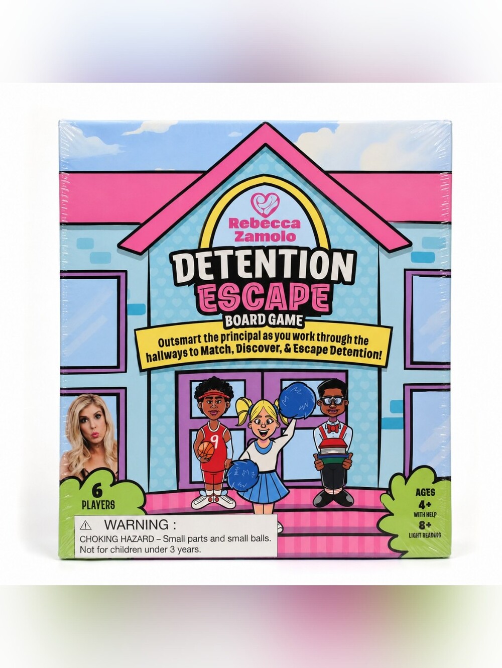 Rebecca Zamolo Detention Escape Board Game New Sealed 6 Players Ages 4+/8+